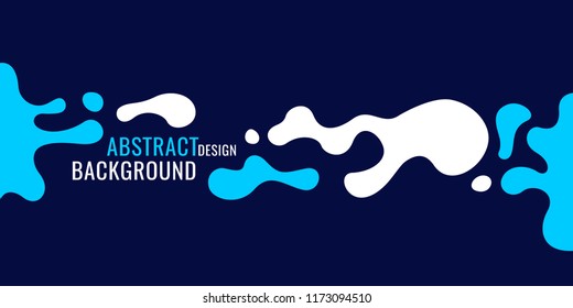 Bright poster with splatter. Vector illustration minimal flat style
