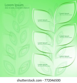 bright presentation template, advertisement, ecology, vector illustration