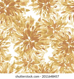 Bright print with spring bouquet. Aquarelle floral pattern in abstract style. Geometry exotic modern repeat pattern with textures, splash textured yellow background.
