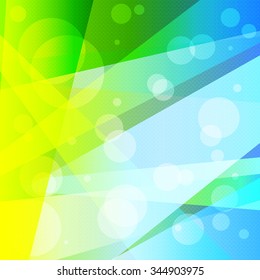 bright psychedelic abstract geometric colorful background vector illustration