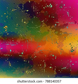 bright psychedelic abstract grunge background texture for your design quality vector illustration