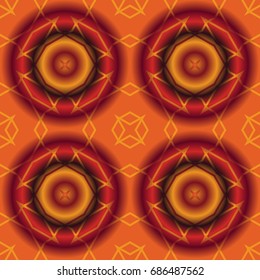 Bright, psychodelic seamless pattern. Mosaic decorative design template. Geometric abstract background.