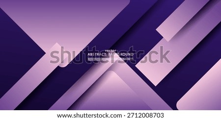 Bright purple abstract overlapping 3D paper cut background. Design with simple shadows. Eps10 vector.
