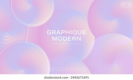 Bright purple abstract vector background with circles. Abstract geometric design for wallpapers, covers, posters, banners, covers.