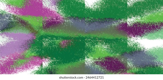 Bright purple and green gradient abstract watercolor texture background. Colorful splashes print. Wet paint brushes. Creative wallpaper illustration, decorative design art work