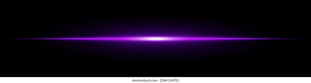 Bright purple horizontal light