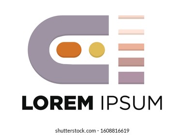 bright purple magnetic vector logo