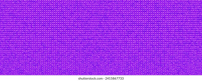 Bright purple microfiber seamless pattern with loops. Top view of a fluffy towel or rag for wiping dust. Vector illustration with detailed texture