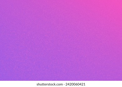 Bright purple and pink dotted textured background, noisy gritty dot halftone effect, vector neon illustration. Fashionable banner in grunge style.