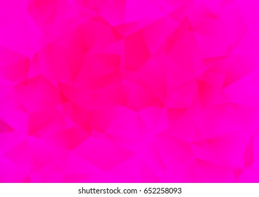 Bright Purple, Pink vector shining triangular pattern. Triangular geometric sample with gradient.  The completely new template can be used for your brand book.