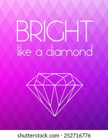 Bright purple rhombus background 