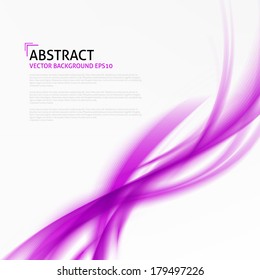 Bright purple vector waves abstract background