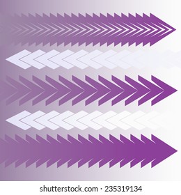 bright purple and violet arrows collection set. vector illustration