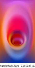Bright rainbow background. 3D soft gradient. Futuristic phone wallpaper design. Dynamic swirl vortex shapes composition. Modern bg for poster, presentation, website. Vector illustration, Eps 10.