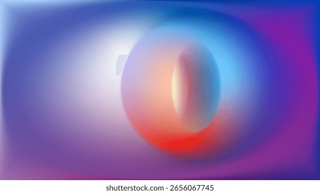 Bright rainbow background. 3D soft gradient. Futuristic phone wallpaper design. Dynamic swirl vortex shapes composition. Modern bg for poster, presentation, website. Vector illustration, Eps 10.