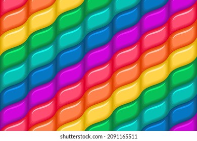 Bright rainbow candy cane seamless pattern.Texture for fabric, wrapping, wallpaper