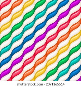 Bright rainbow candy cane seamless pattern.Texture for fabric, wrapping, wallpaper