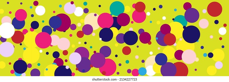 Bright Rainbow Circles Vivid Pink Children Composition. Blue Indigo Green Multicolor Violet Wallpaper. Yellow Beige Pastel Red Play Dark Illustration. Vibrant Color White Kids Purple Pattern.