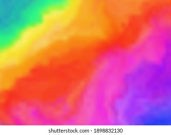Bright rainbow colors vector watercolor abstract background. Contrast colorful vibrant watercolour texture for software, ui design, web, apps wallpaper, banner