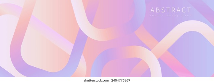 Bright rainbow geometric vector background in lilac and orange tones