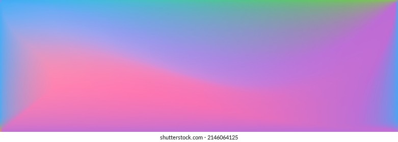 Bright Rainbow Smooth Surface Backdrop. Vivid  Sea Trendy Background. Ocean Vibrant Wavy Gradient Mesh. Multicolor Color Blank Blurred Texture Illustration. Water Colorful Wavy Gradient Mesh.