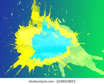 Bright rainbow spark of liquid paint background