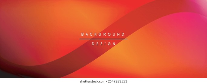 Bright rainbow style color gradient with curve round shape line background. Vector Illustration For Wallpaper, Banner, Illustration, landing page