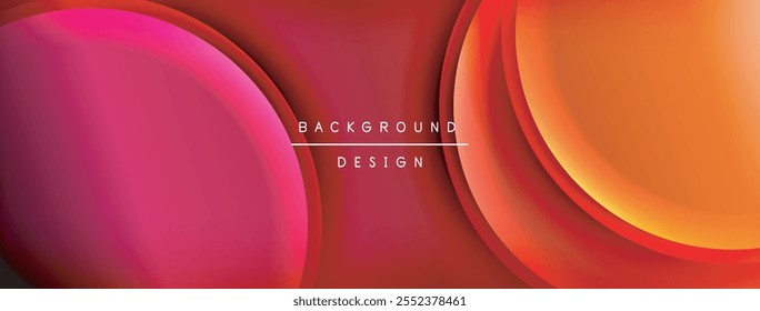 Bright rainbow style color gradient with curve round shape line background. Vector Illustration For Wallpaper, Banner, Illustration, landing page