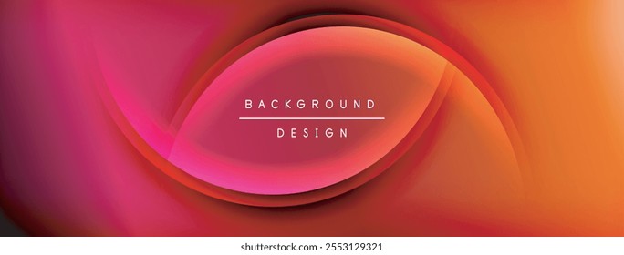 Bright rainbow style color gradient with curve round shape line background. Vector Illustration For Wallpaper, Banner, Illustration, landing page