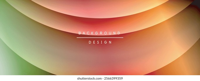 Bright rainbow style color gradient with curve round shape line background. Vector Illustration For Wallpaper, Banner, Illustration, landing page