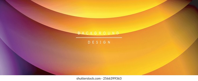 Bright rainbow style color gradient with curve round shape line background. Vector Illustration For Wallpaper, Banner, Illustration, landing page