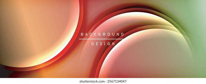 Bright rainbow style color gradient with curve round shape line background. Vector Illustration For Wallpaper, Banner, Illustration, landing page