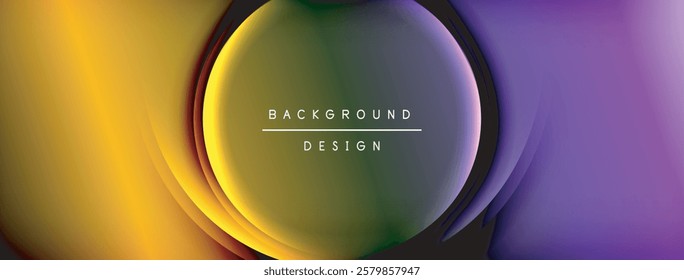 Bright rainbow style color gradient with curve round shape line background. Vector Illustration For Wallpaper, Banner, Illustration, landing page