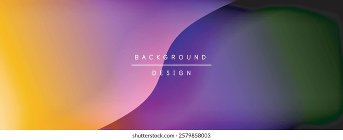 Bright rainbow style color gradient with curve round shape line background. Vector Illustration For Wallpaper, Banner, Illustration, landing page