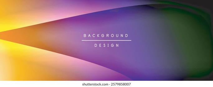 Bright rainbow style color gradient with curve round shape line background. Vector Illustration For Wallpaper, Banner, Illustration, landing page