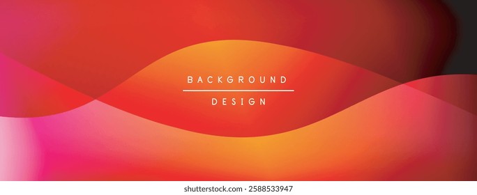 Bright rainbow style color gradient with curve round shape line background. Vector Illustration For Wallpaper, Banner, Illustration, landing page