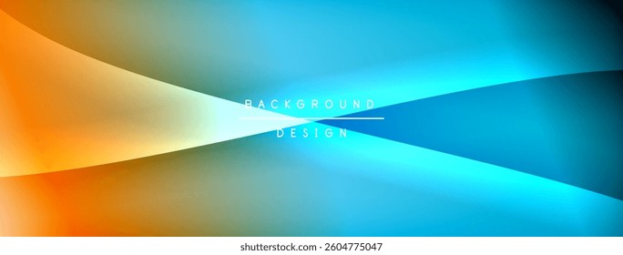 Bright rainbow style color gradient with curve round shape line background. Vector Illustration For Wallpaper, Banner, Illustration, landing page