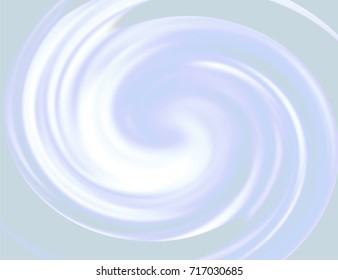 Bright rainbow swirl background. Blue rays of twisted spiral. Vector illustration.