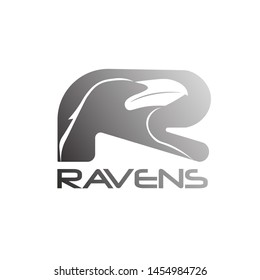 Bright Raven abstract mark logo