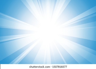 Bright ray abstract and light blue background, vector and illustration.