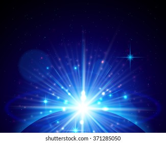 bright rays of a rising star