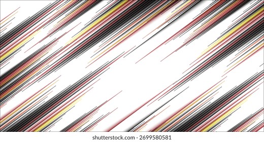 Bright Red abstract background with soft blurred diagonal lines