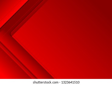 Bright red abstract corporate material background. Vector design
