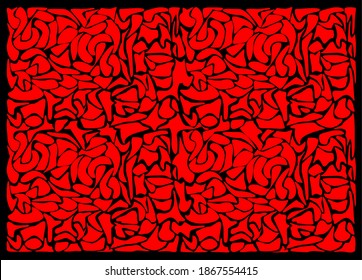 hellrotes abstraktes Illustrationsmuster