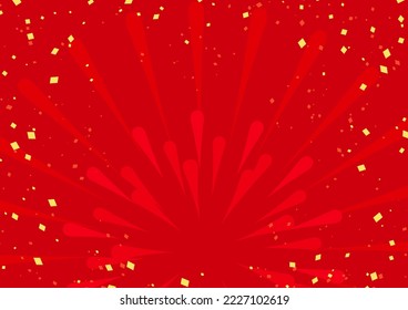 Bright red background illustration for bargain Sale