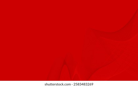 The bright red background image creates a sense of power and enthusiasm. The golden curves shown in the image add prominence and give a sense of luxury.