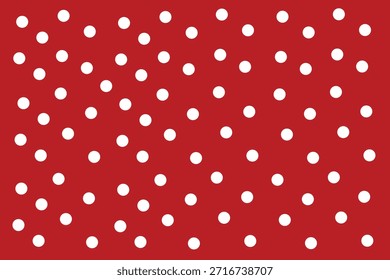 Fondo rojo brillante con lunares blancos para Diseños creativos