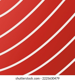 bright red background in white stripe