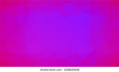 Bright red blue low polygonal crystal background. Triangular polygon  pattern. Low poly vector illustration. Low polygonal backdrop