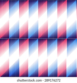 Bright red and blue triangles seamless pattern